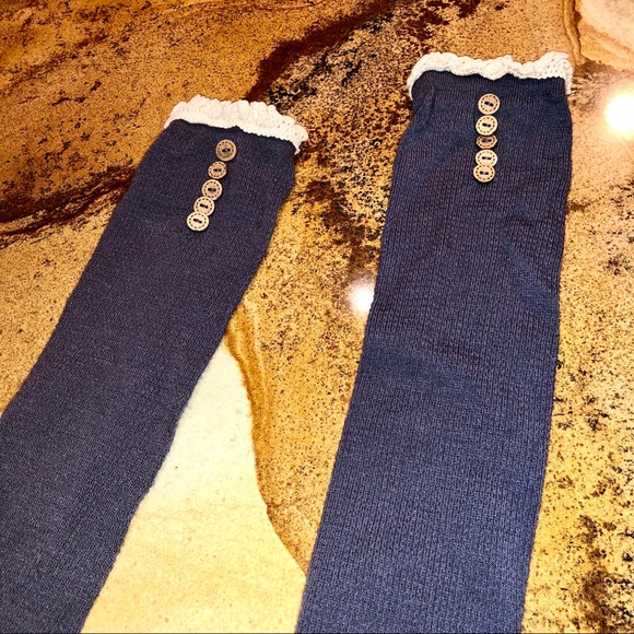 Knee High Button Socks - Picture 1 of 3